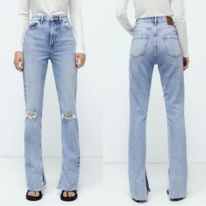 Zara Slim Flare High Waist Jeans Size 6